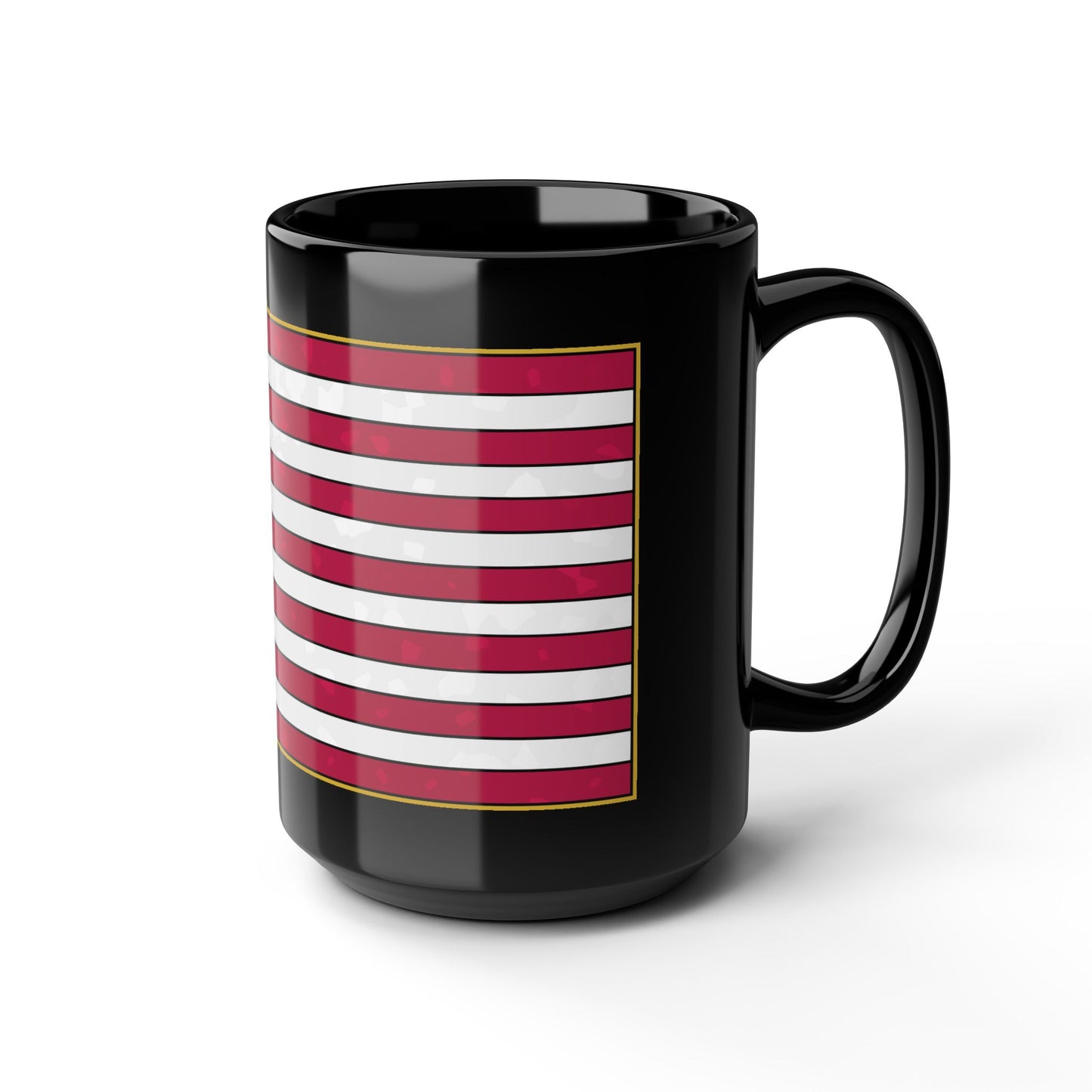 New Glory American Flag (Gold Edge Edition) - Black Mug