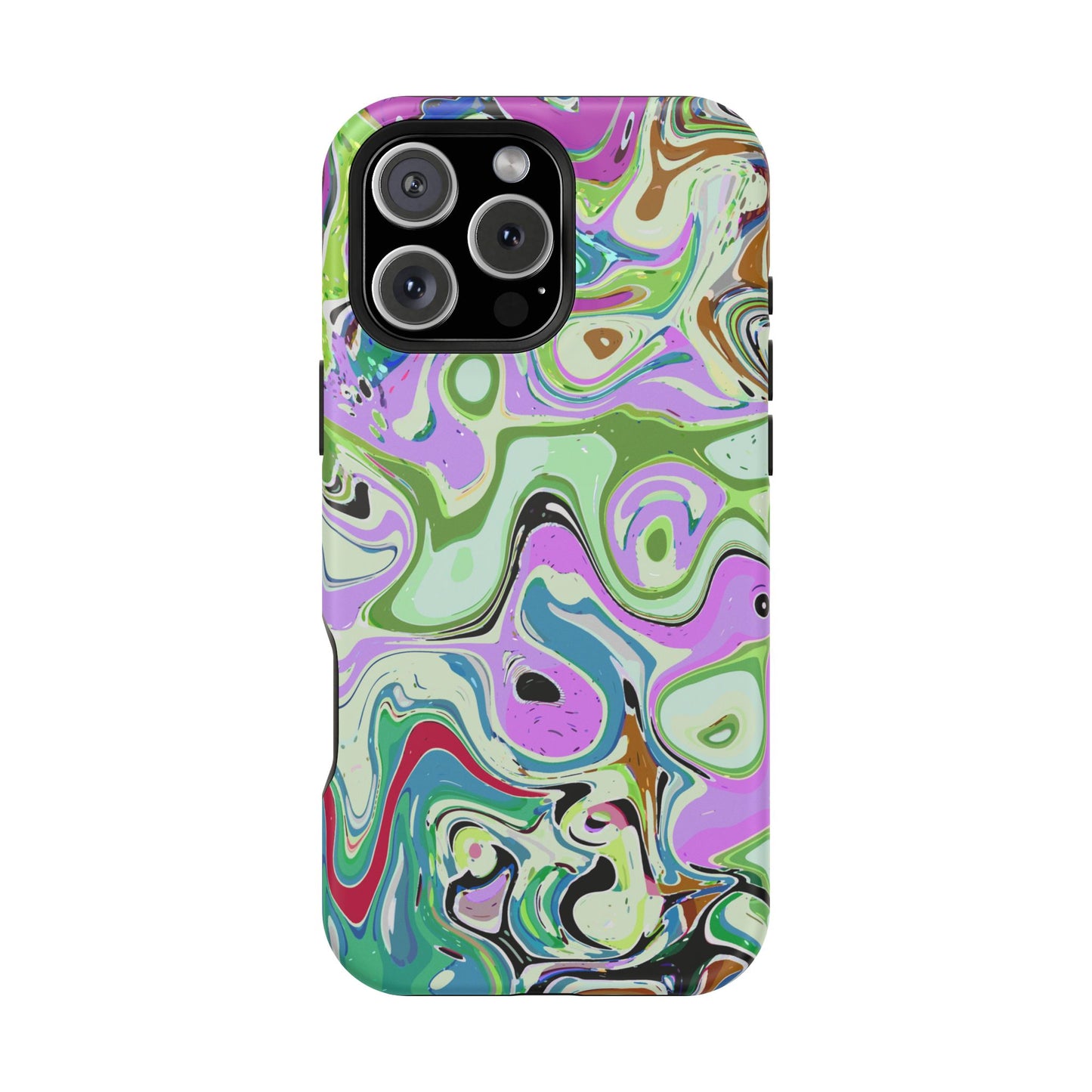 Vibrant Multi‑Color Swirl - Magnetic Phone Case