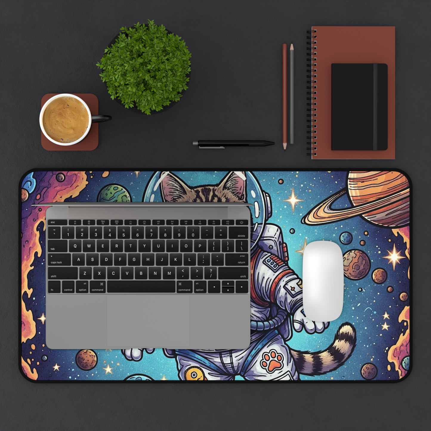 Astronaut Cat - Desk Mat