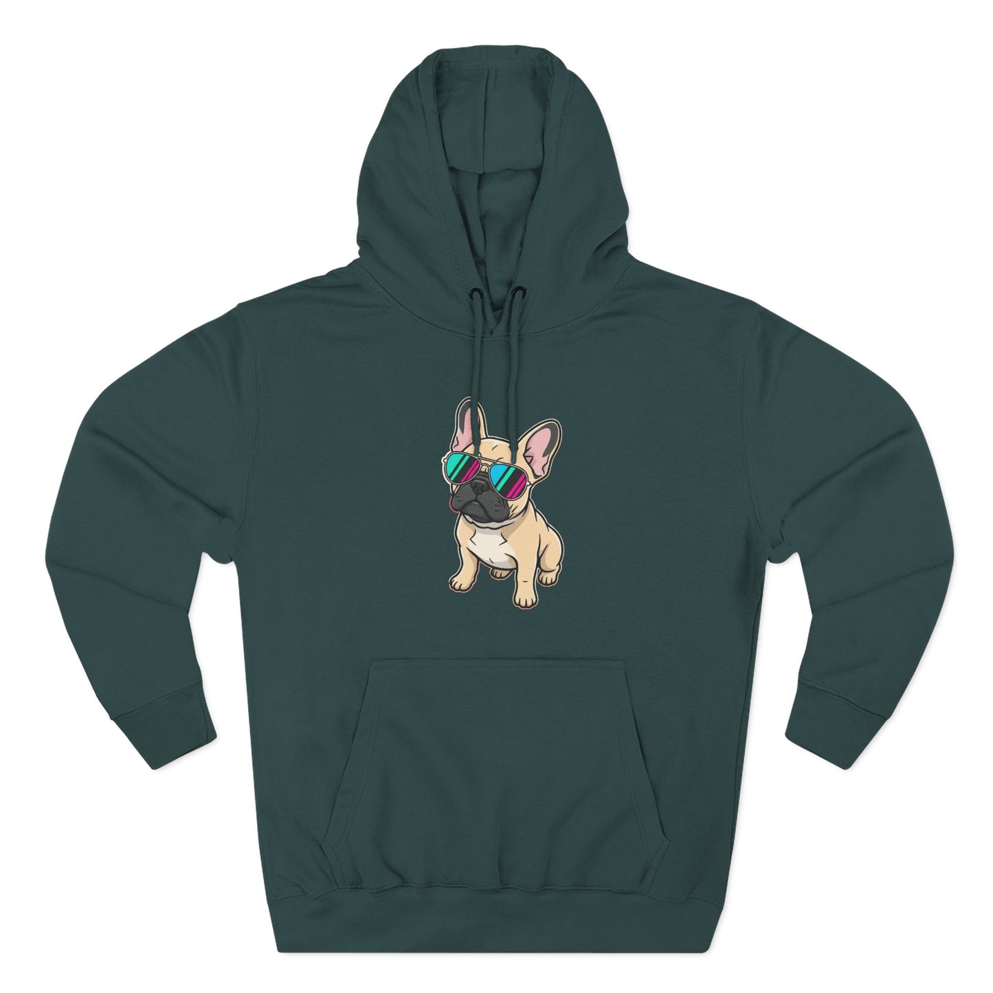 French Bulldog with Sunglasses - Hoodie