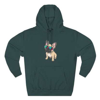 French Bulldog with Sunglasses - Hoodie