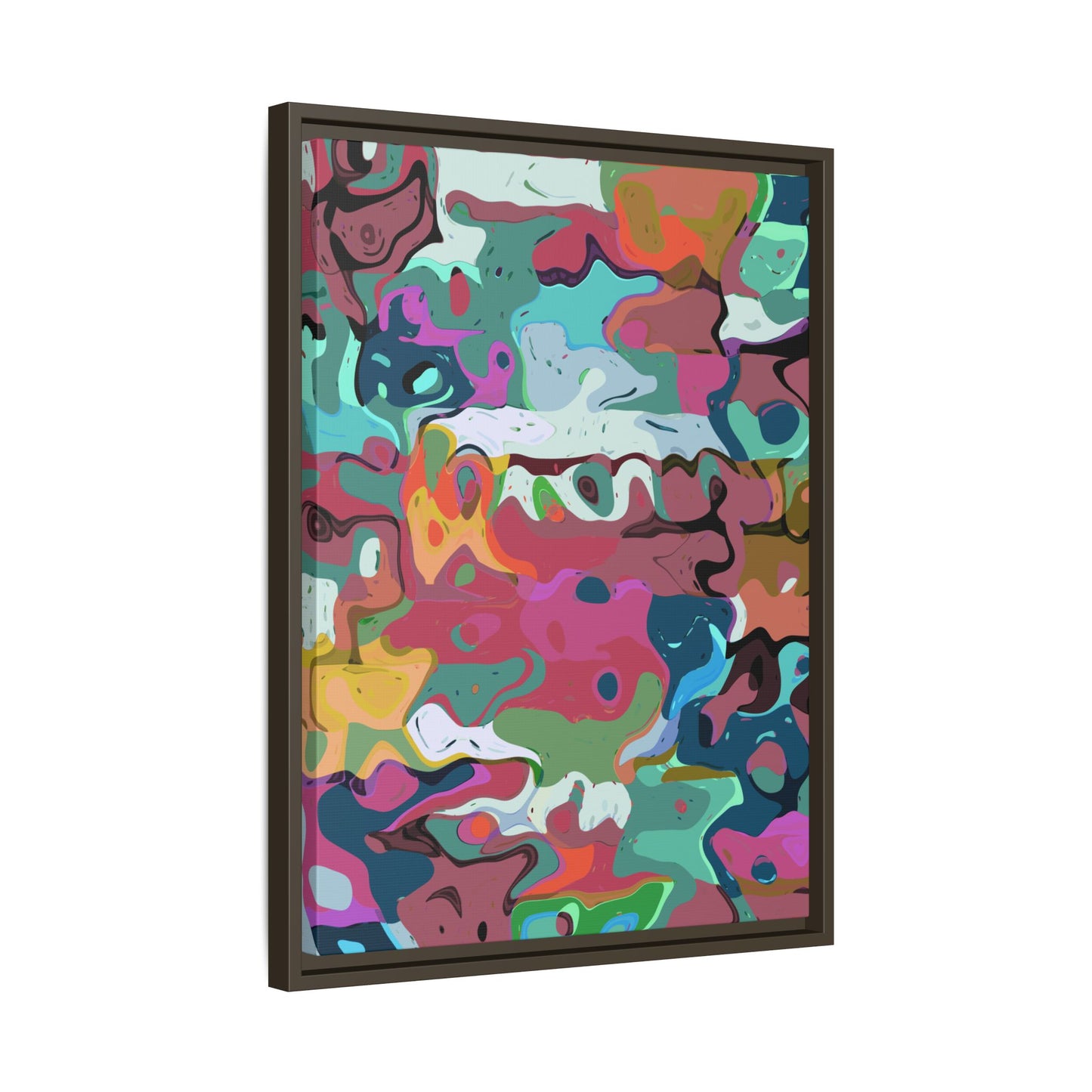 Colorful Abstract Marble - Framed Canvas