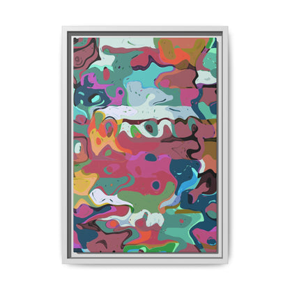Colorful Abstract Marble - Framed Canvas