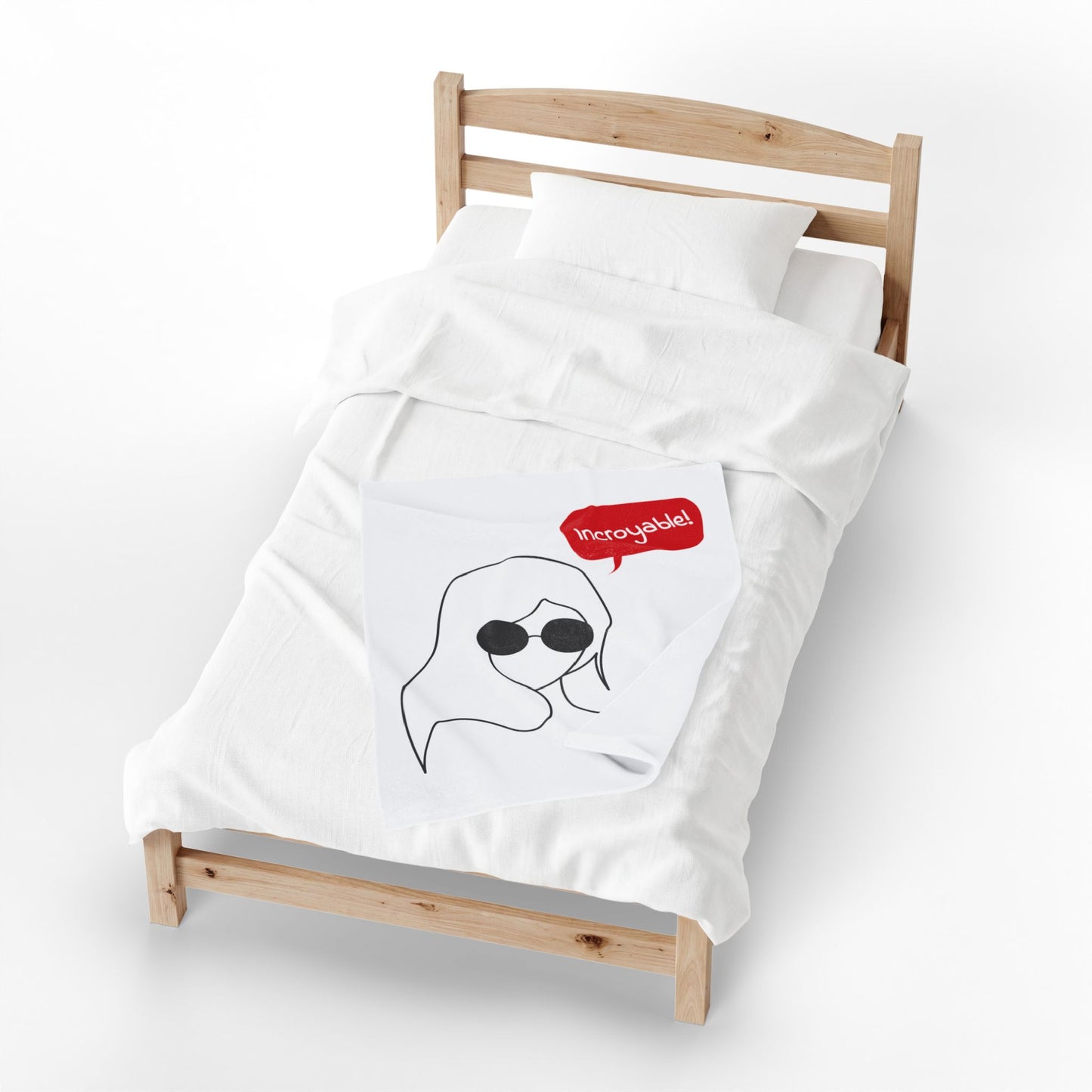 Incroyable Chic Girl - Plush Blanket