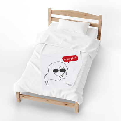 Incroyable Chic Girl - Plush Blanket