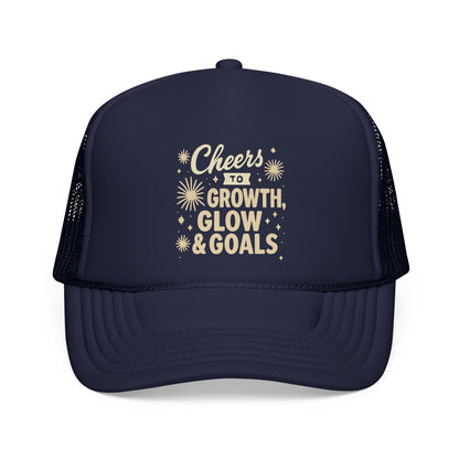 Cheers to Growth, Glow & Goals - Cap