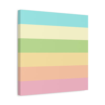 Pastel Stripes - Canvas