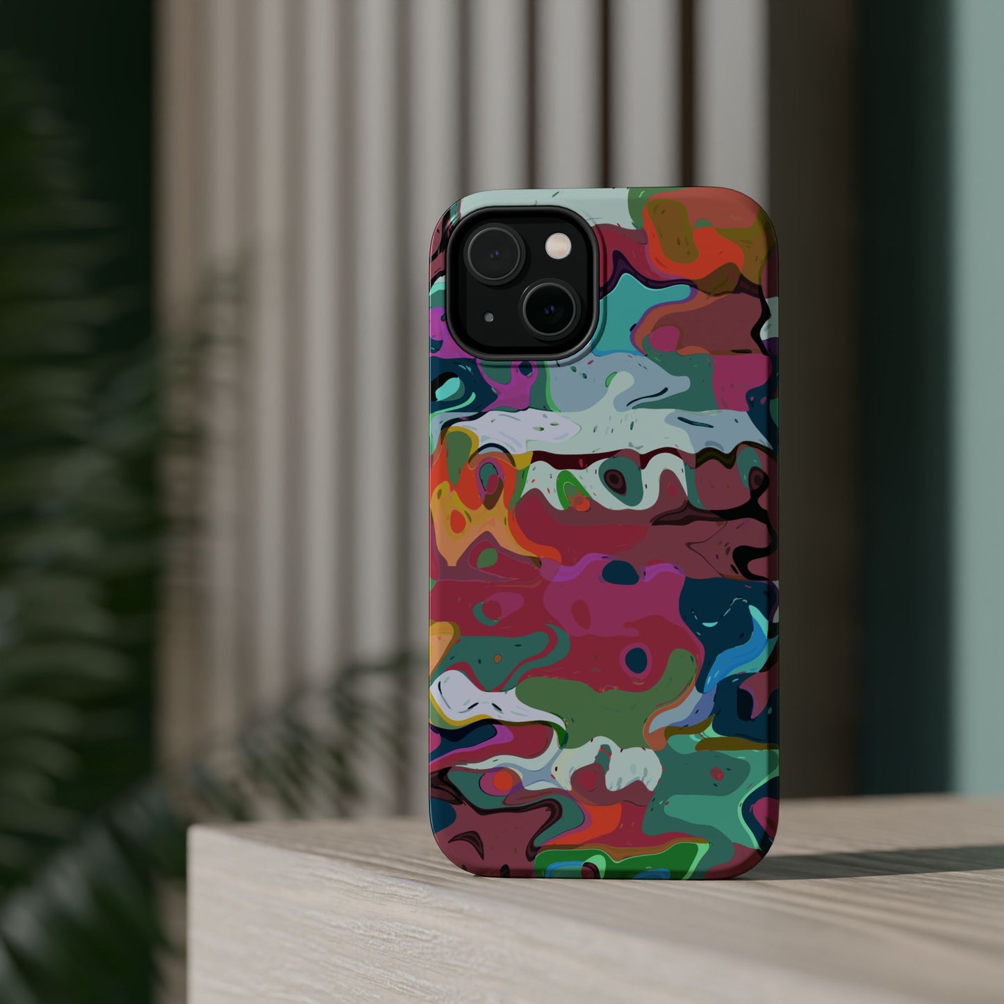 Colorful Abstract Marble - Magnetic Phone Case