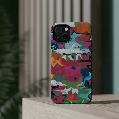Colorful Abstract Marble - Magnetic Phone Case