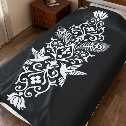Hummingbird Soulmates - Plush Blanket