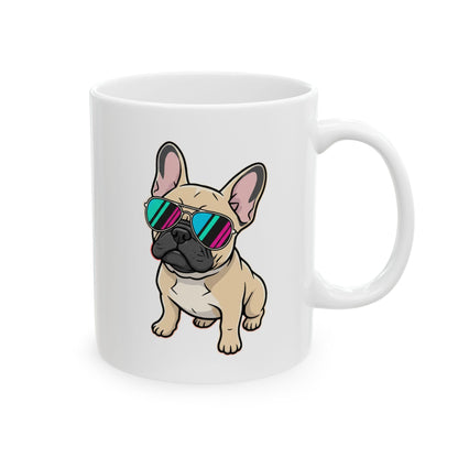 French Bulldog with Sunglasses - Mug