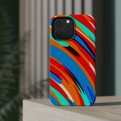 Abstract Rainbow Swirl Arc - Magnetic Phone Case