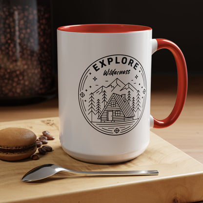 Explore Wilderness - Color Accent Mug