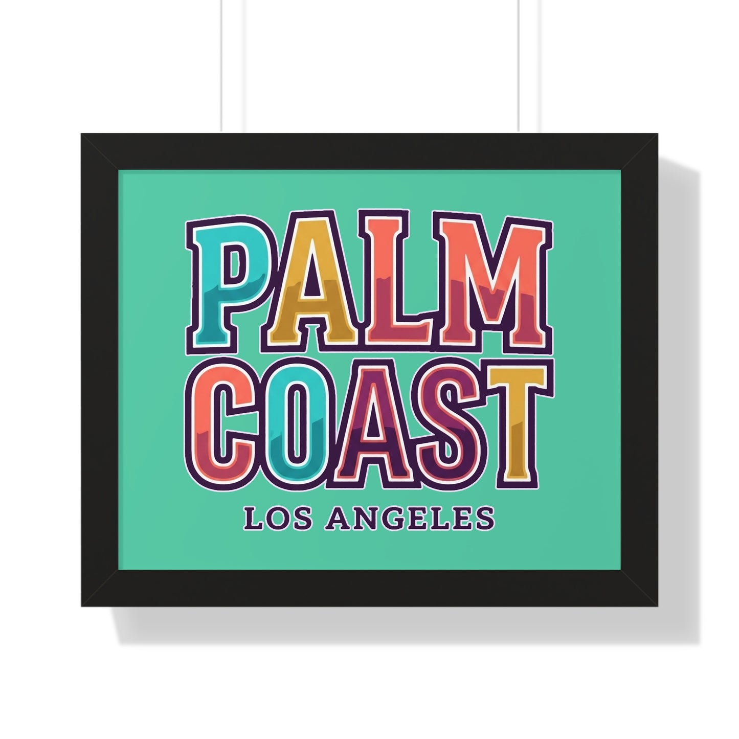 Palm Coast - Los Angeles - Framed Poster