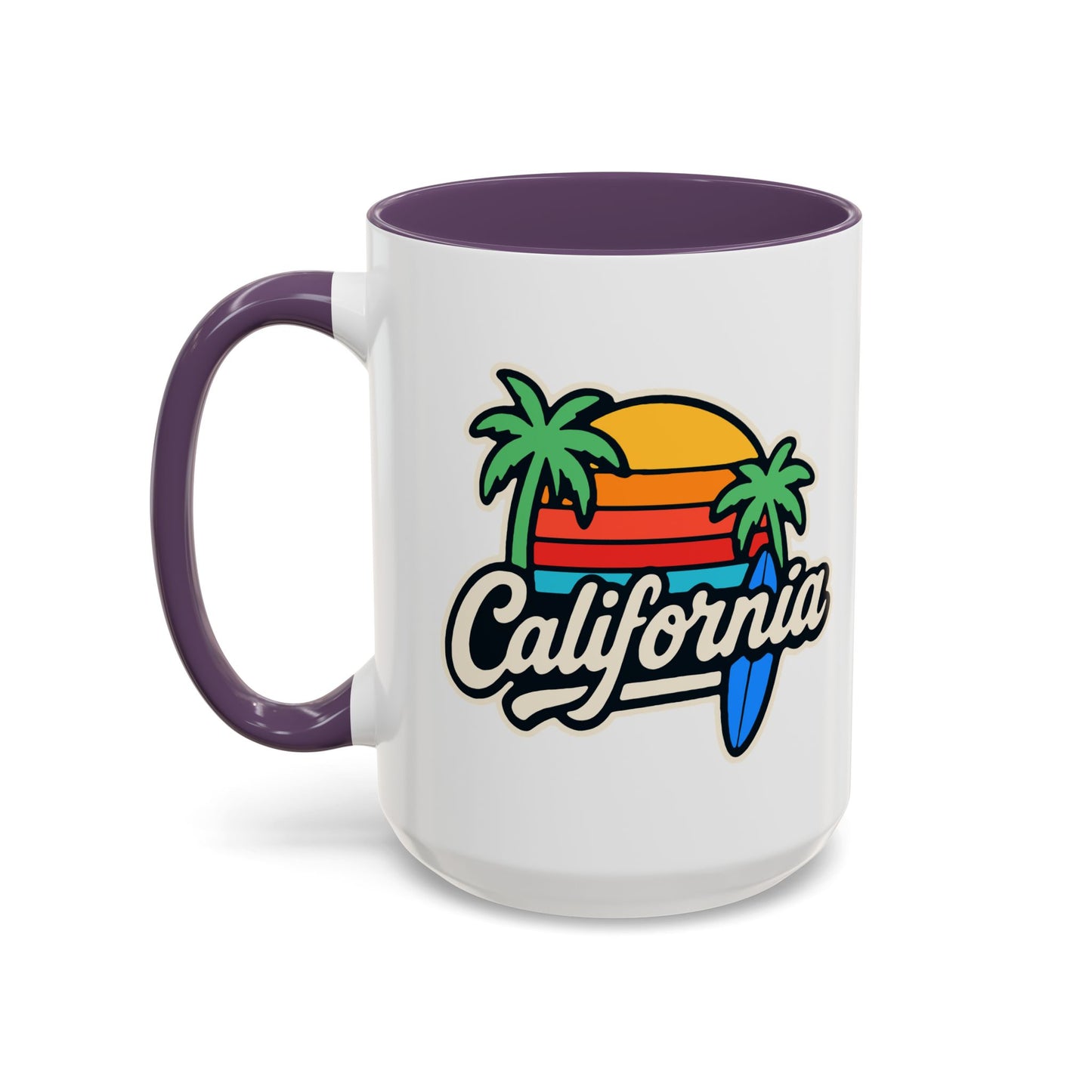 California Surf Vibes - Color Accent Mug