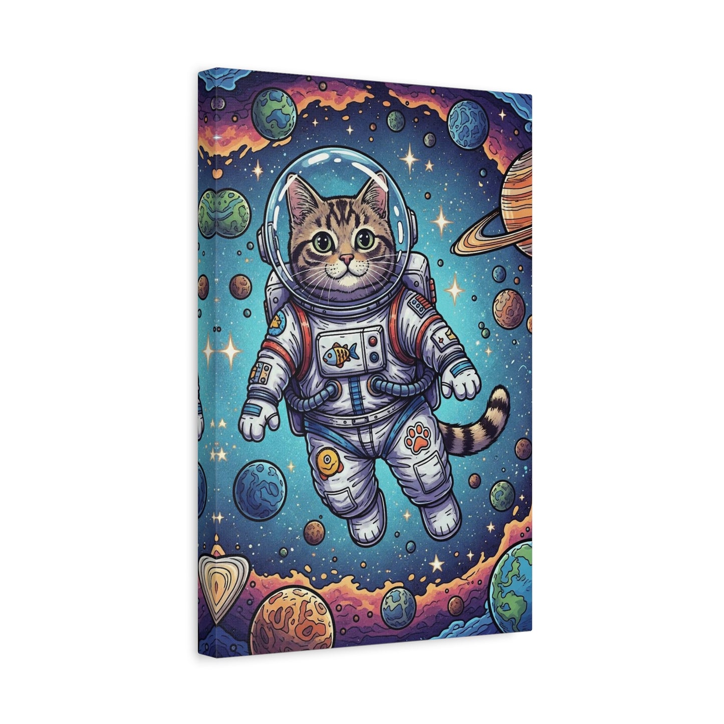 Astronaut Cat - Canvas