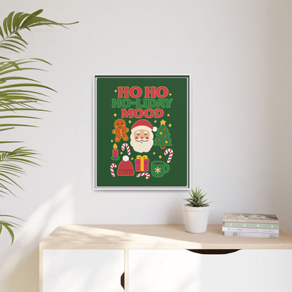Ho Ho Ho-liday Mood - Framed Canvas