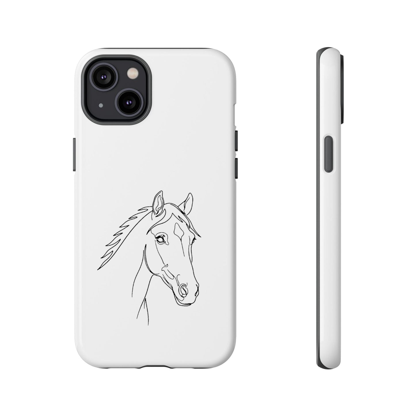 Horse Portrait Sketch - Tough Phone Case