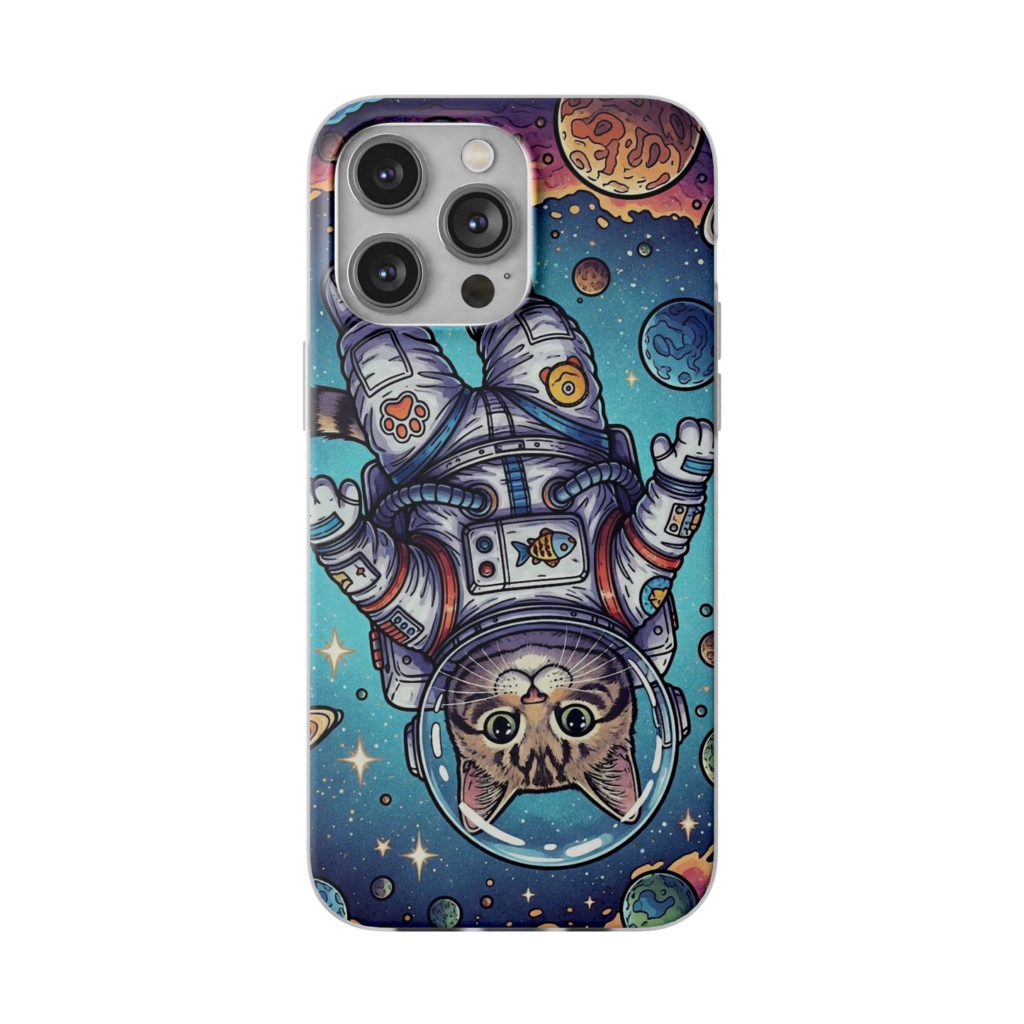 Astronaut Cat - Flexi Phone Case