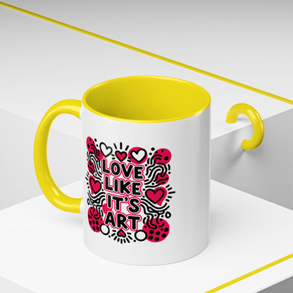 Love Like It’s Art - Color Accent Mug