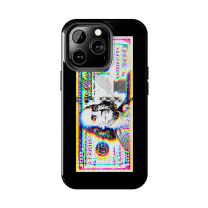 100 Dollars Bill - Neon Color Explosion - Phone Case