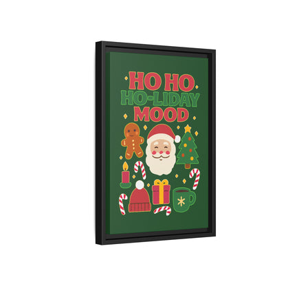 Ho Ho Ho-liday Mood - Framed Canvas