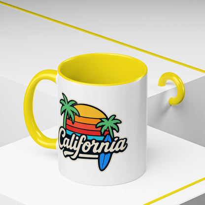 California Surf Vibes - Color Accent Mug