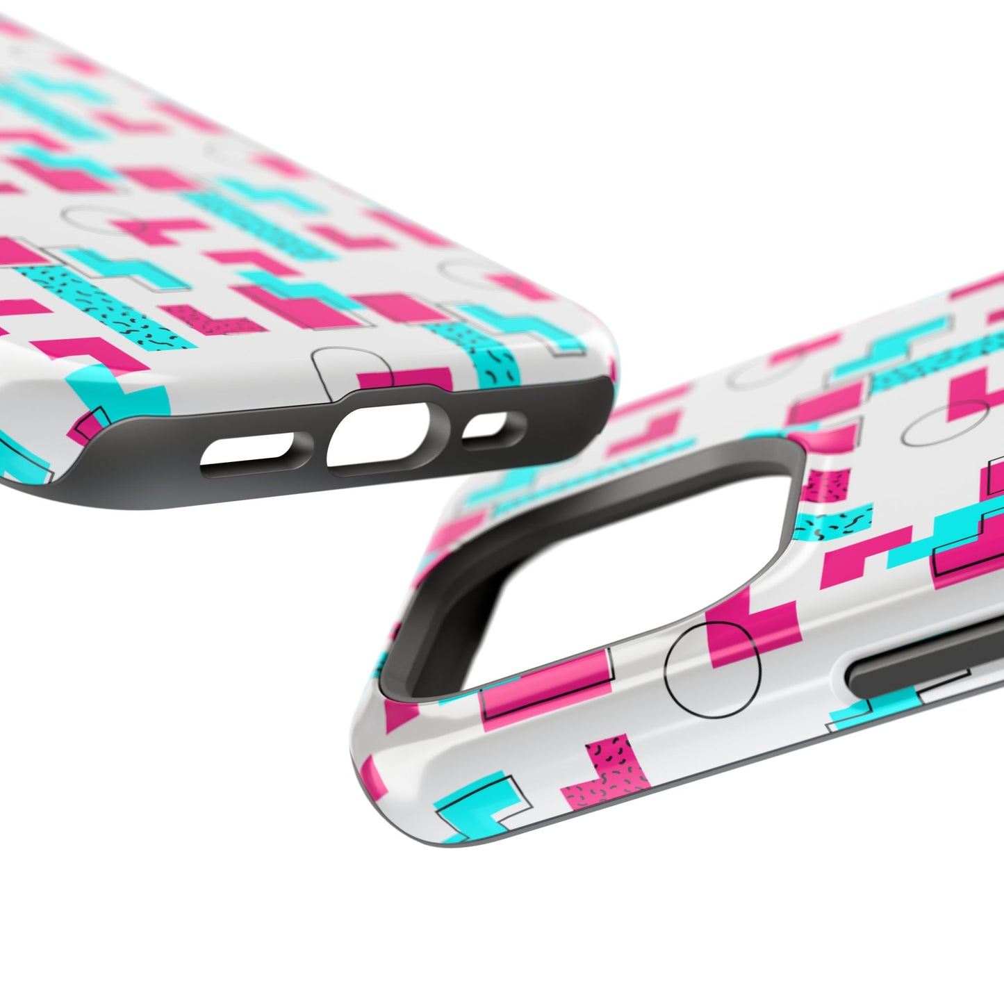 Retro Geometric Vibes - Magnetic Phone Case