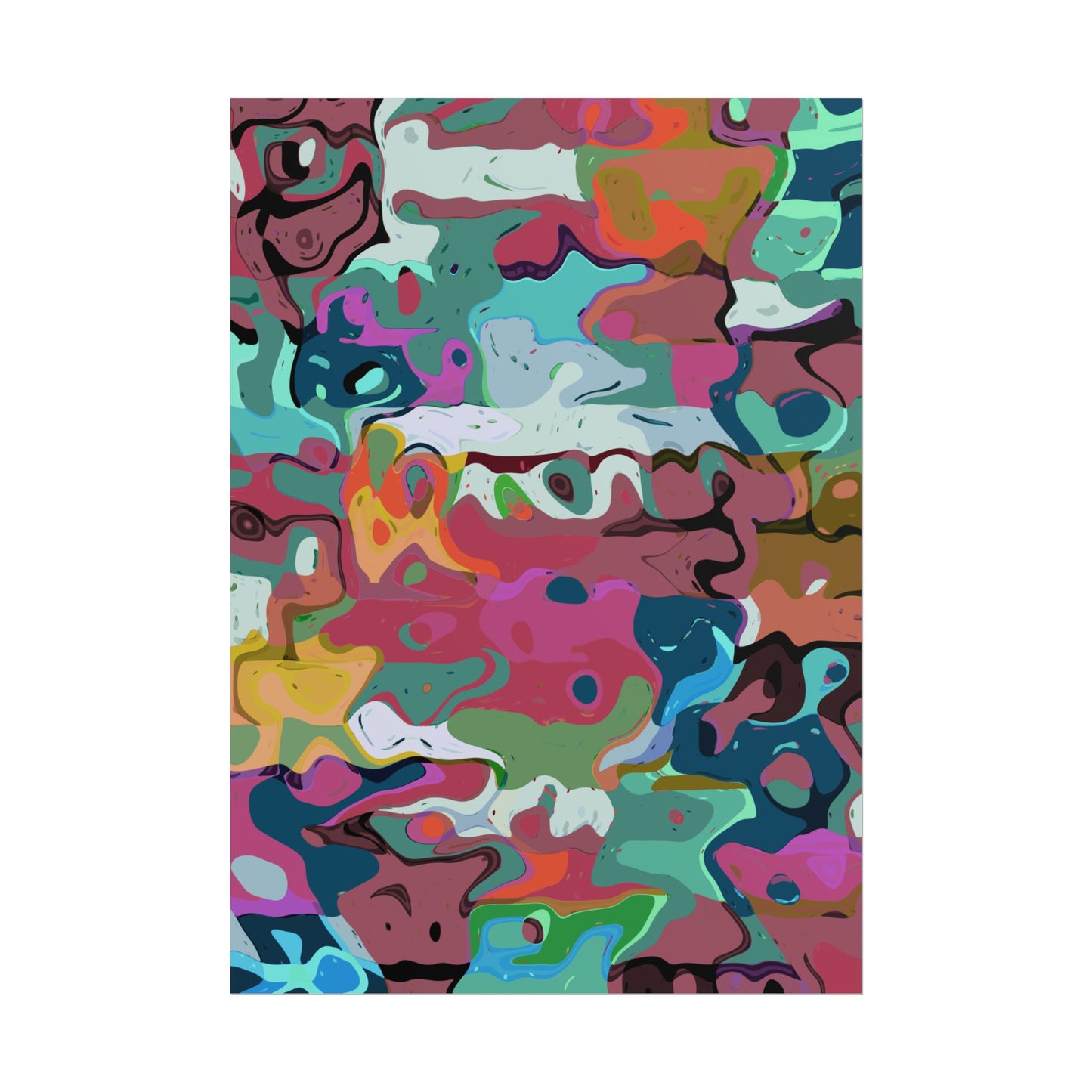 Colorful Abstract Marble - Poster