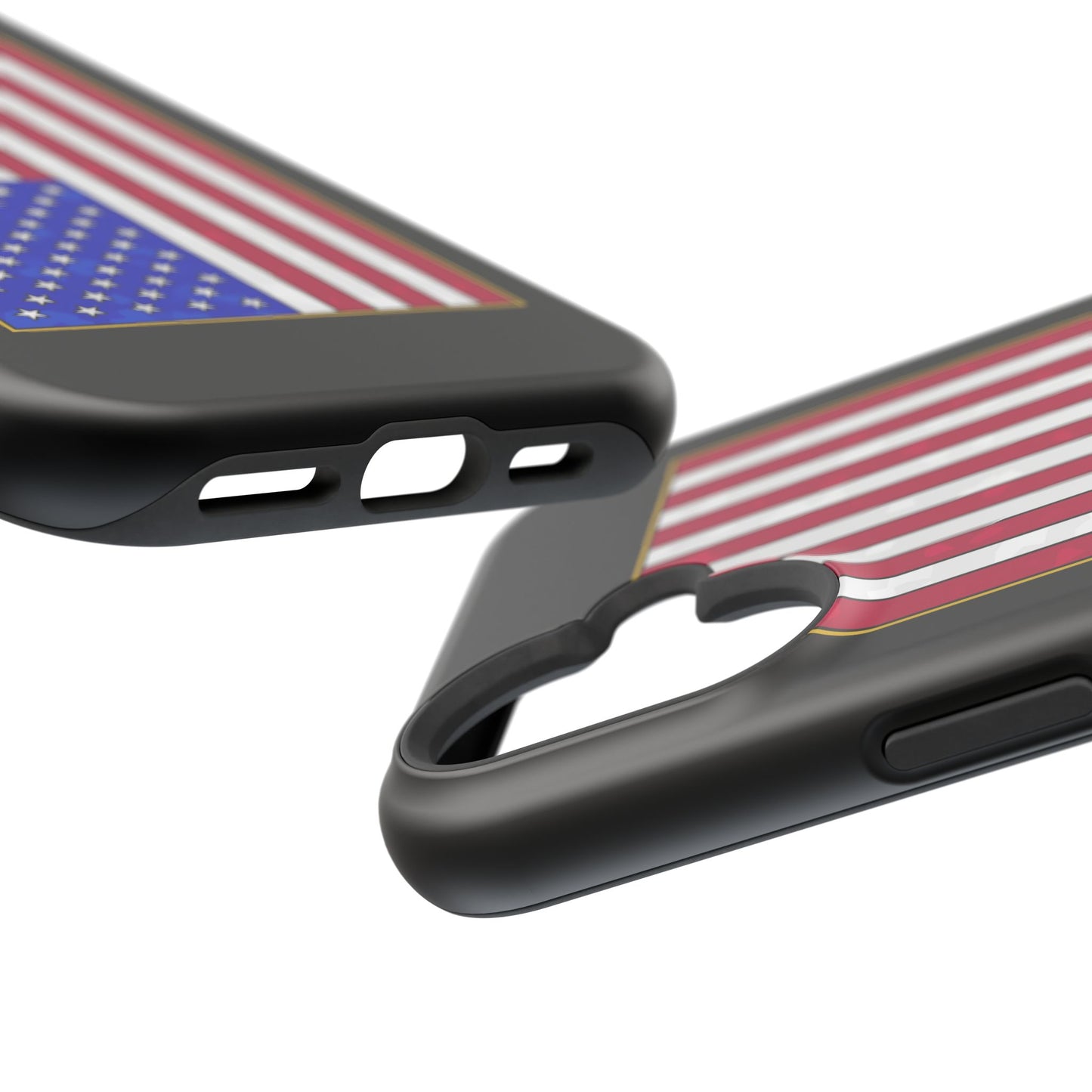 New Glory American Flag (Gold Edge Edition) - Magnetic Phone Case