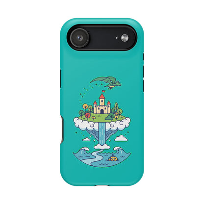 Floating Castle Dragon - Magical Fantasy Island - Magnetic Phone Case