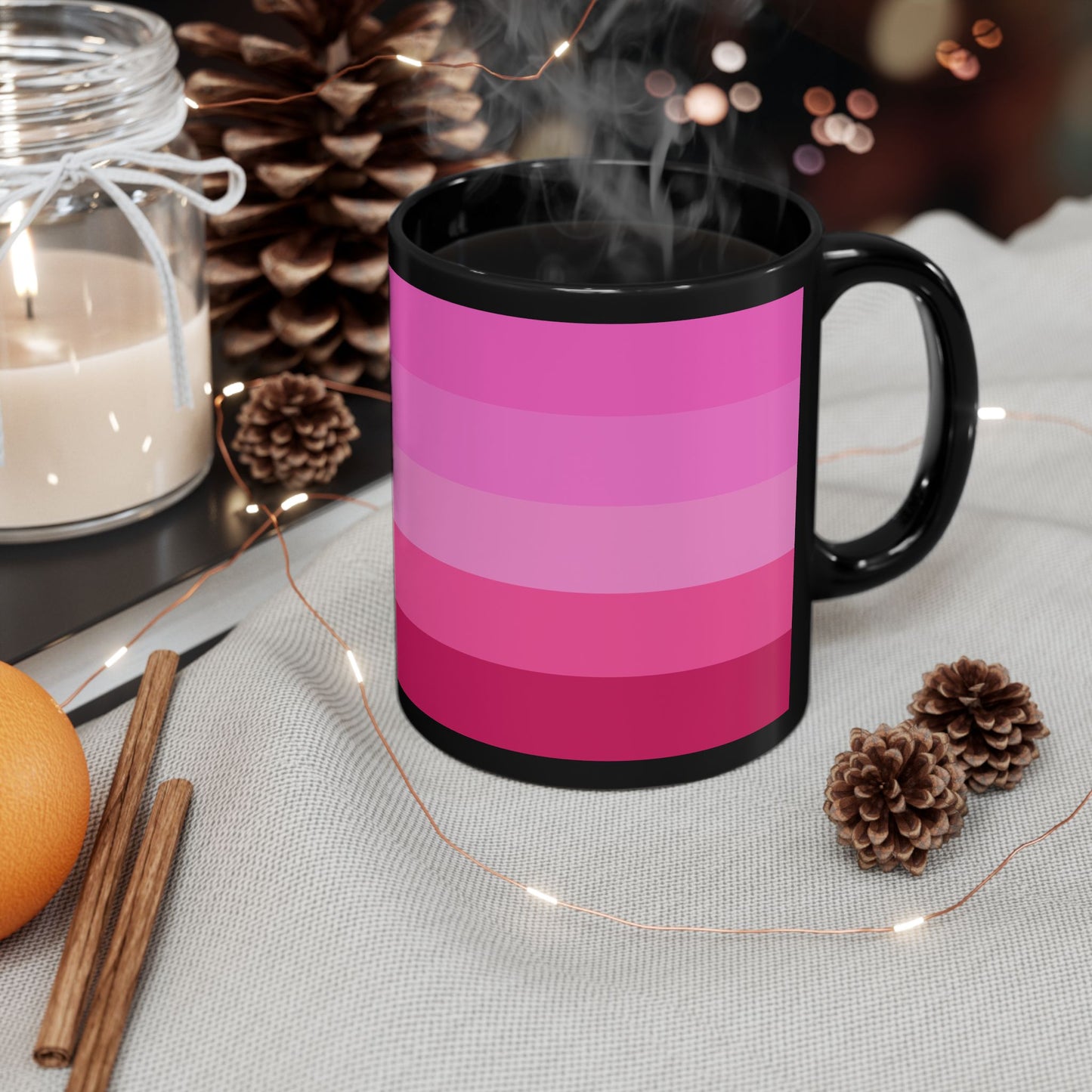 Valentine Rose Colors - Black Mug