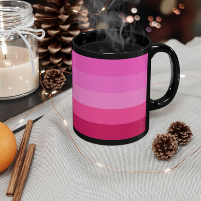 Valentine Rose Colors - Black Mug