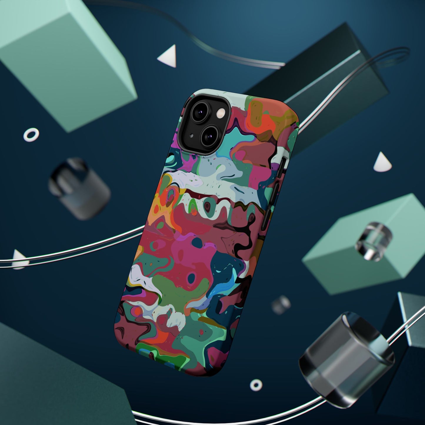 Colorful Abstract Marble - Magnetic Phone Case