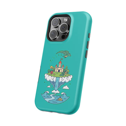 Floating Castle Dragon - Magical Fantasy Island - Magnetic Phone Case