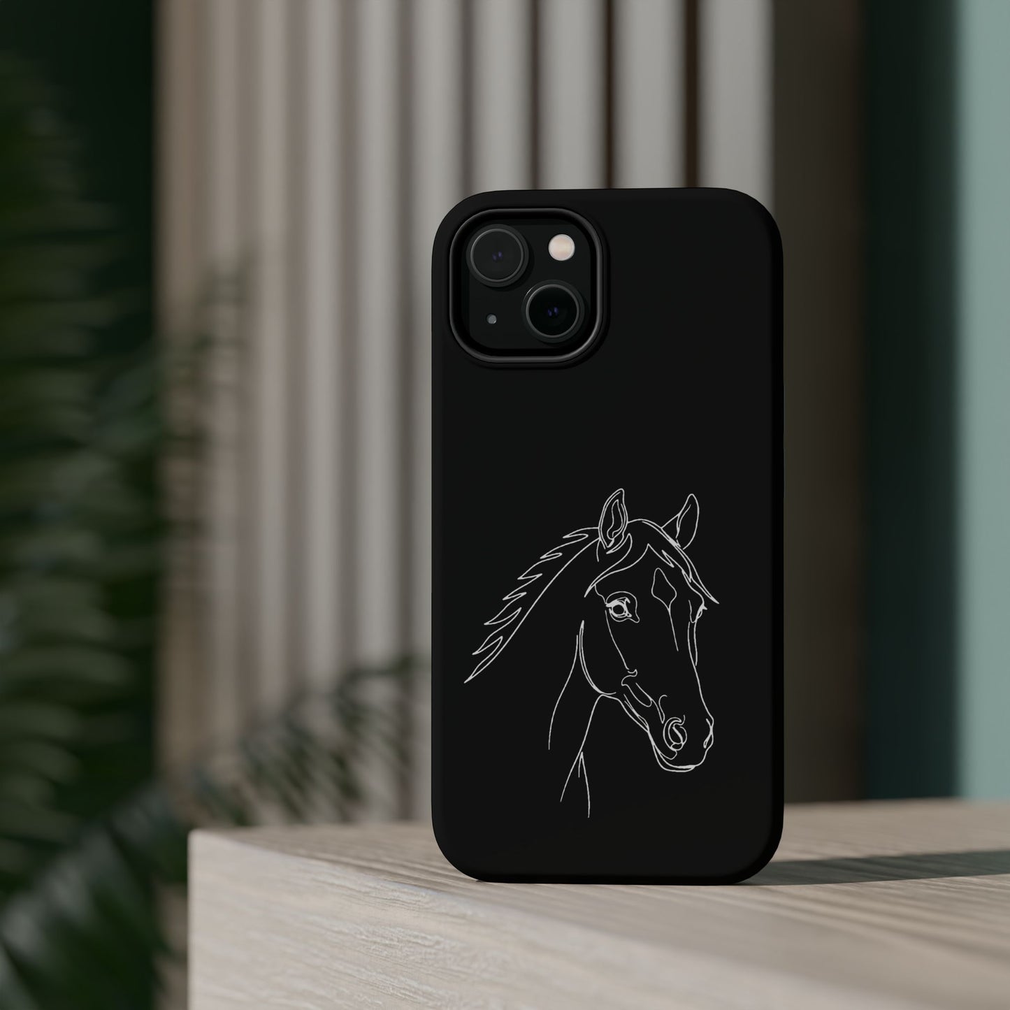 Horse Portrait Sketch - Magnetic Phone Case