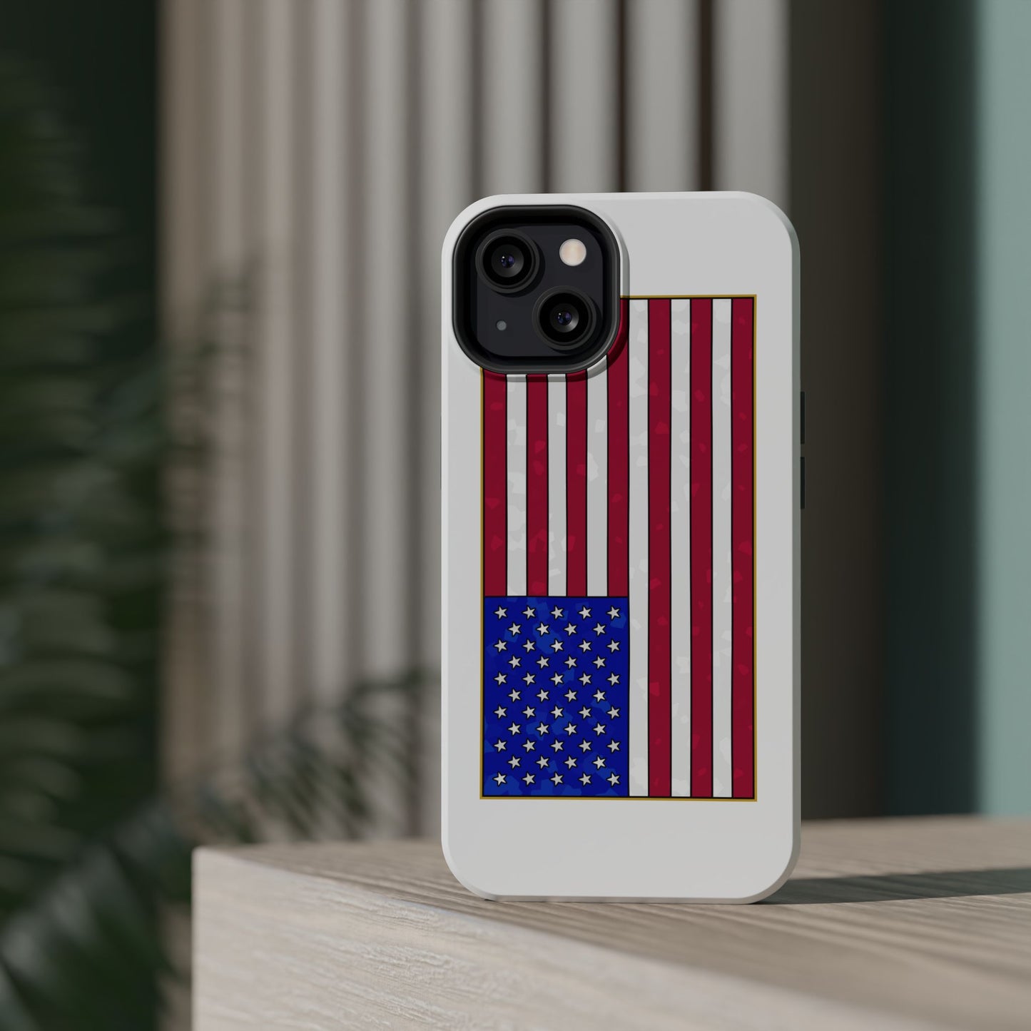 New Glory American Flag (Gold Edge Edition) - Magnetic Phone Case