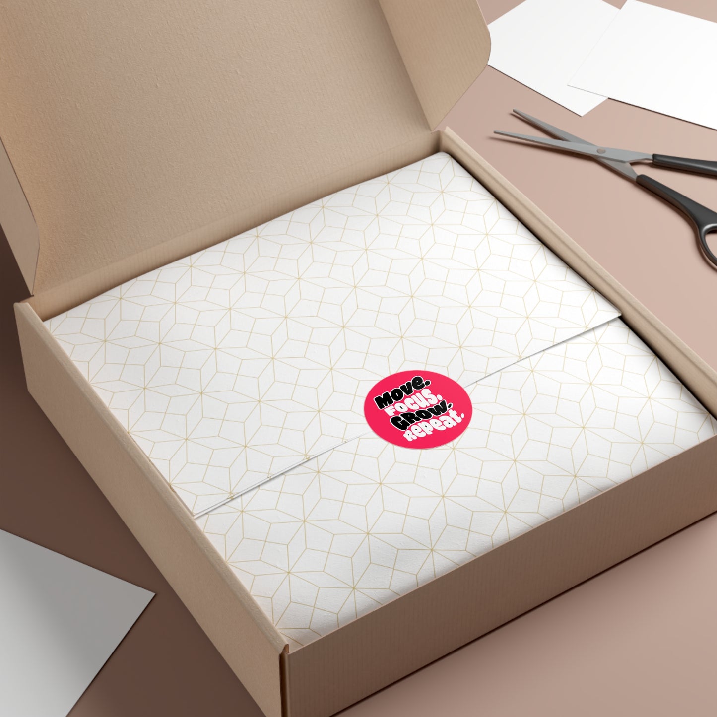 Move. Focus. Grow. Repeat. - Sticker