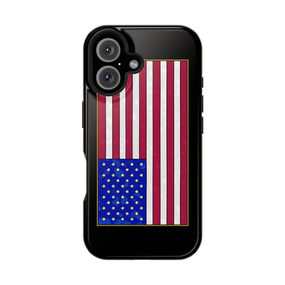 New Glory American Flag (Gold Edge Edition) - Magnetic Phone Case