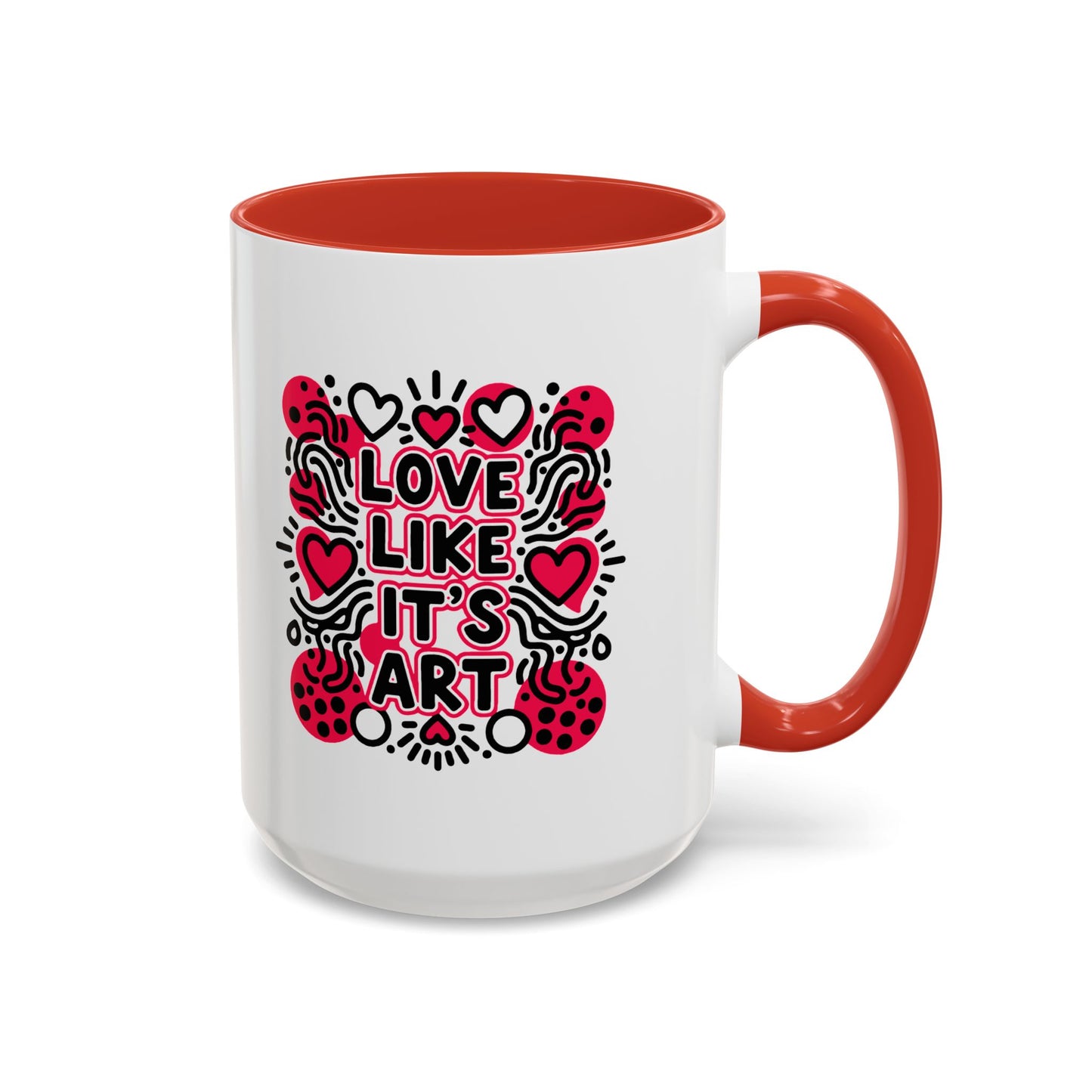 Love Like It's Art - Color Accent Mug