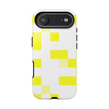 Yellow Pixel Grid -  Phone Case