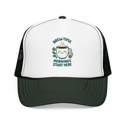 Brew-tiful Mornings Start Here - Cap