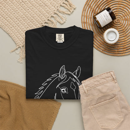 Horse Portrait Sketch - T‑Shirt