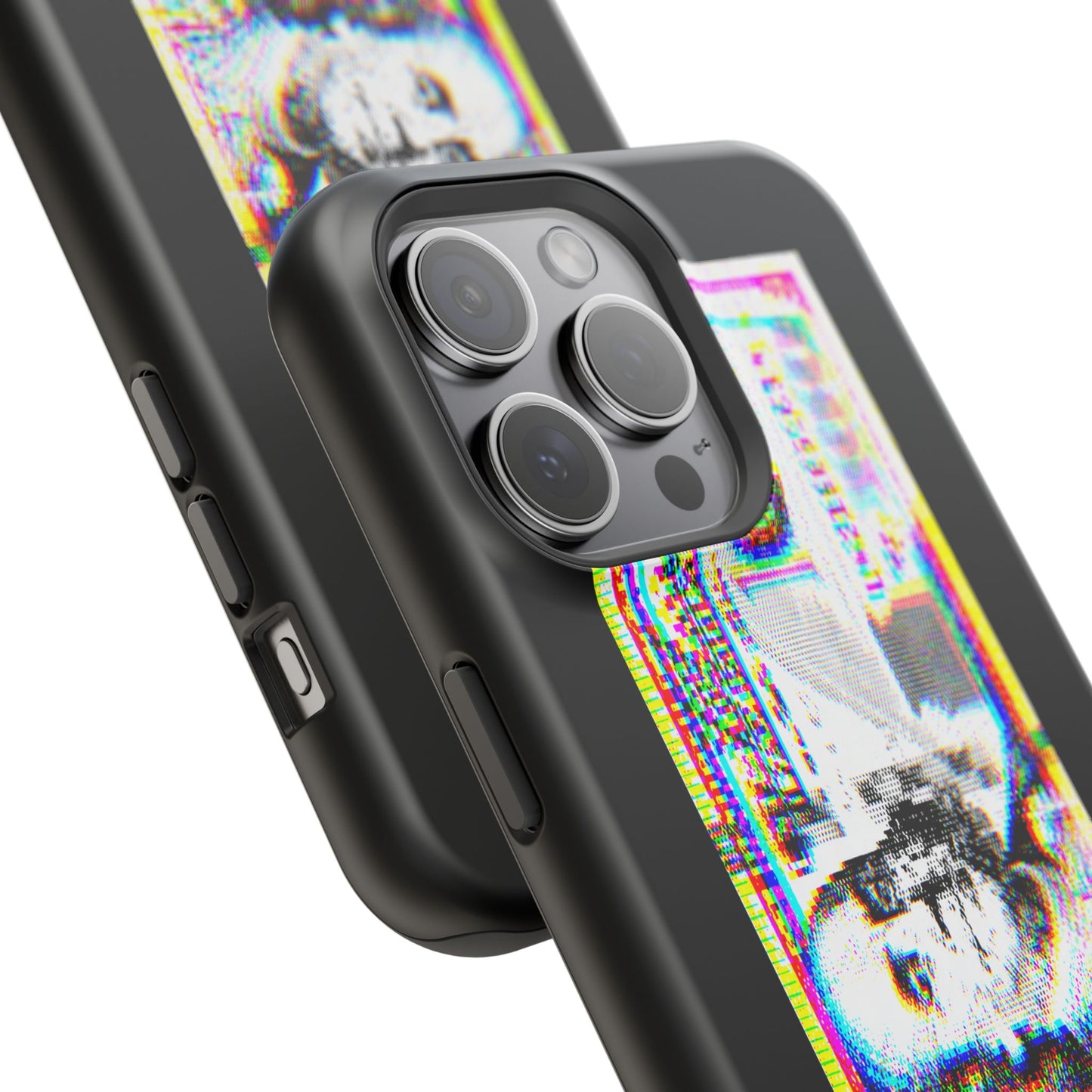 100 Dollars Bill - Neon Color Explosion - Magnetic Phone Case