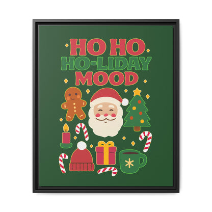 Ho Ho Ho-liday Mood - Framed Canvas