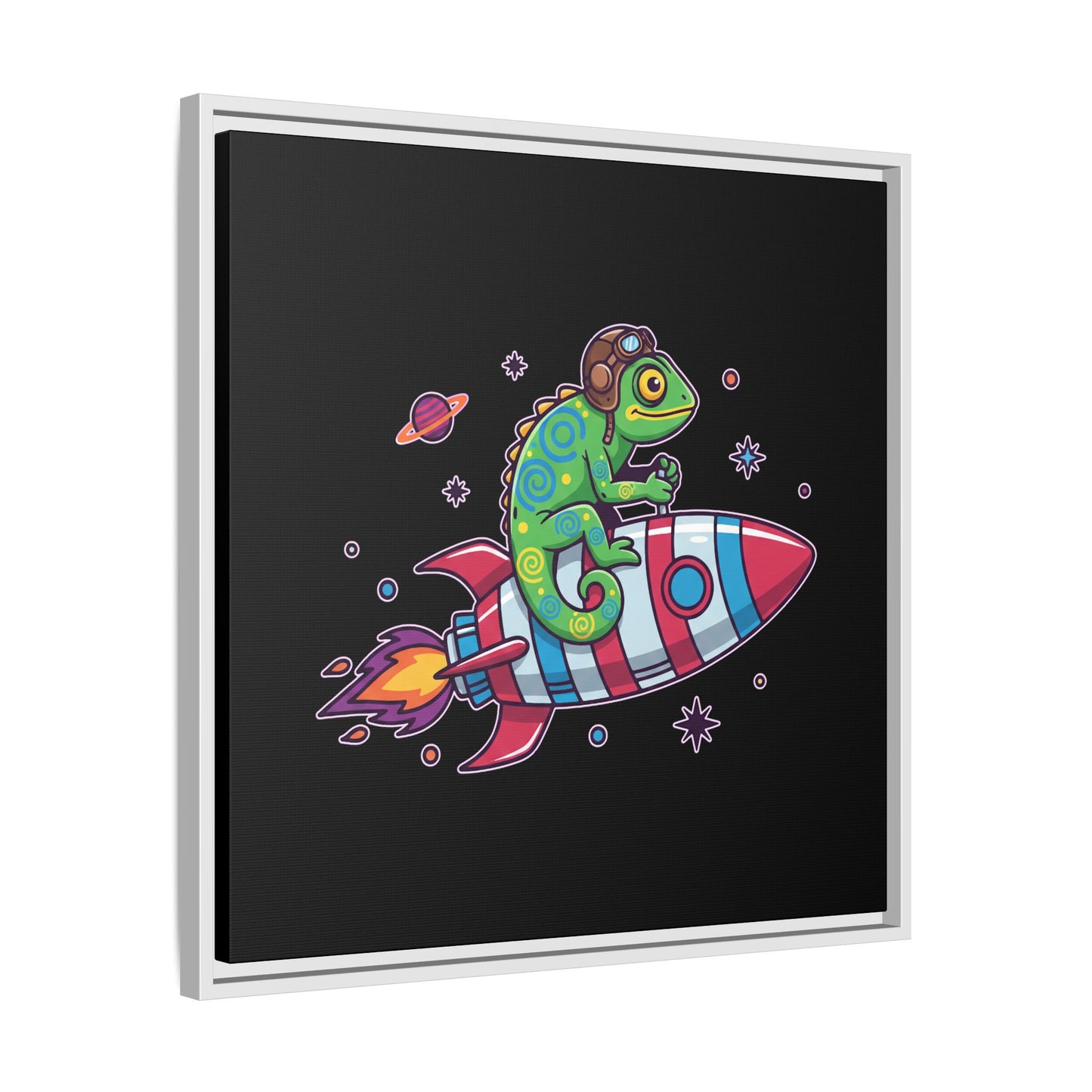 Cosmic Rider - Framed Canvas