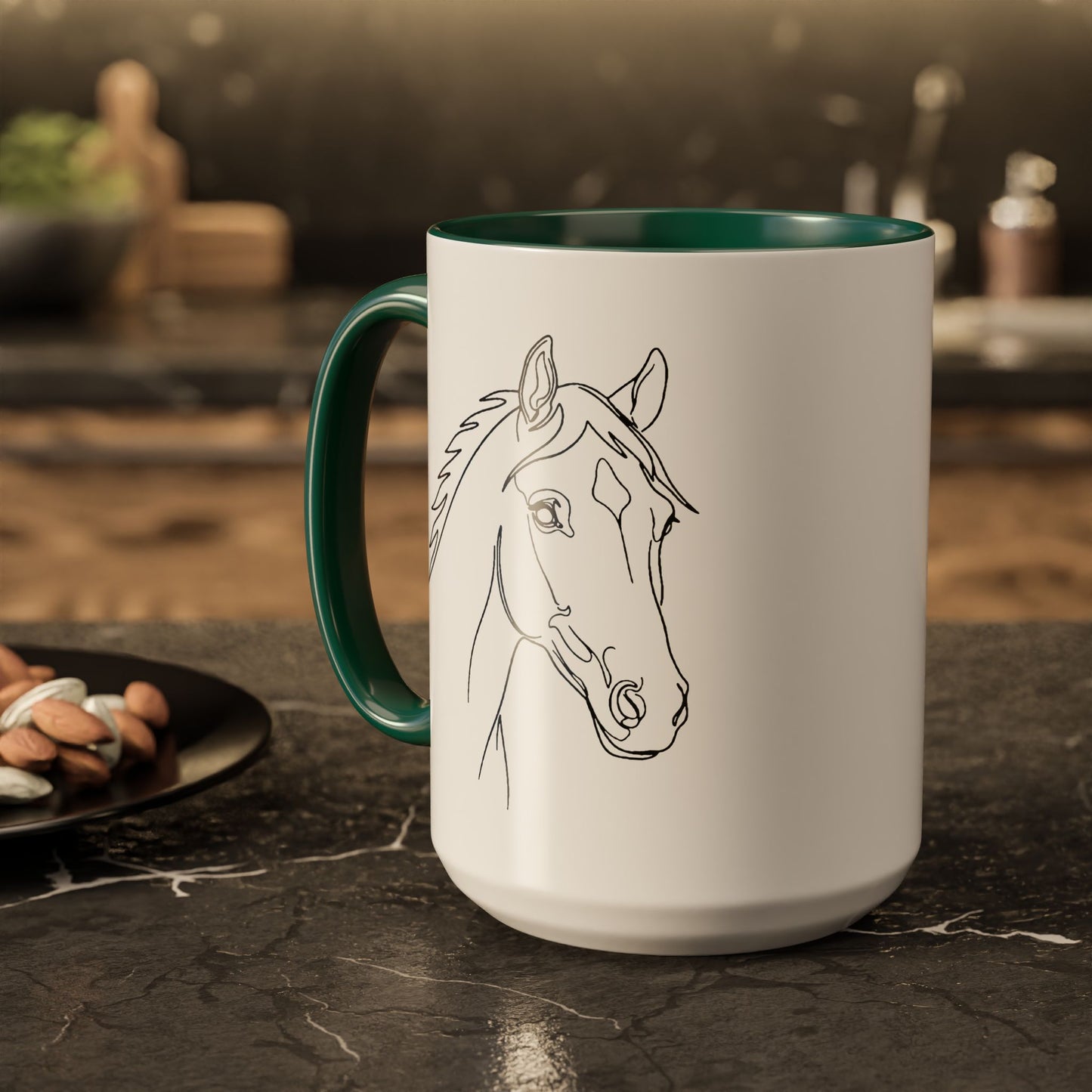 Horse Portrait Sketch - Colorful Mug