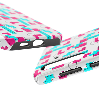 Retro Geometric Vibes - Phone Case
