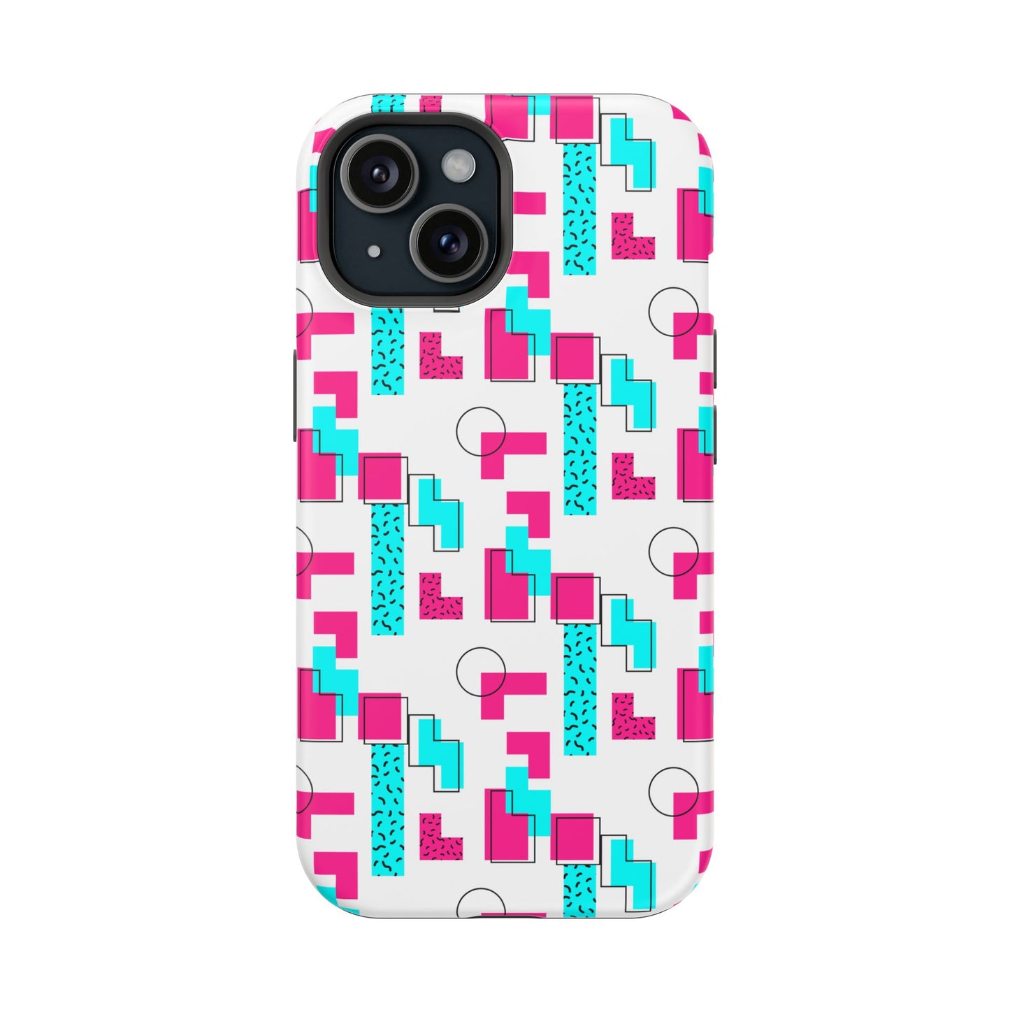 Retro Geometric Vibes - Magnetic Phone Case