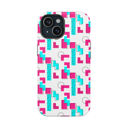Retro Geometric Vibes - Magnetic Phone Case